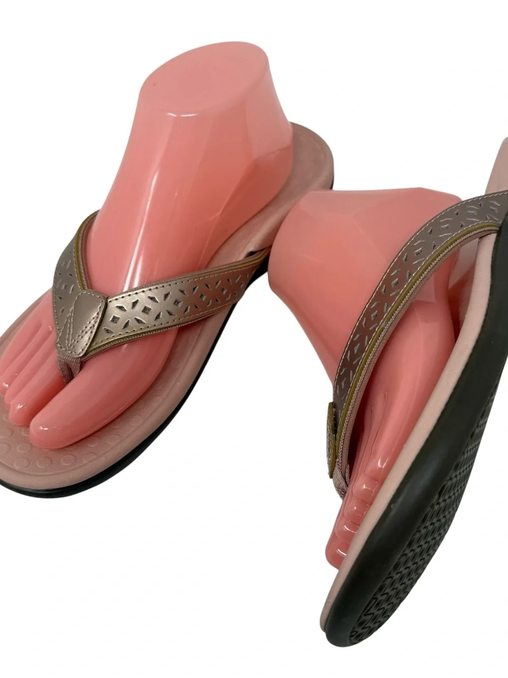 Vionic Tideperf Women’s Size 9 Flip Flop Sandals Rose Gold comfort shoes - Picture 5 of 8